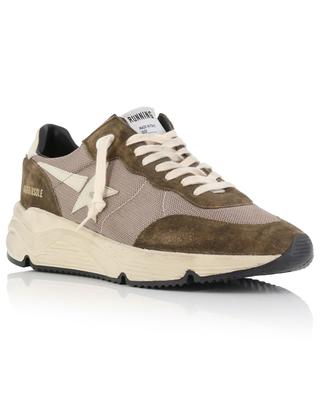 Running Sole mesh and suede low-top lace-up sneakers GOLDEN GOOSE