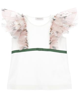 Girl's T-shirt with tulle sleeves MONNALISA