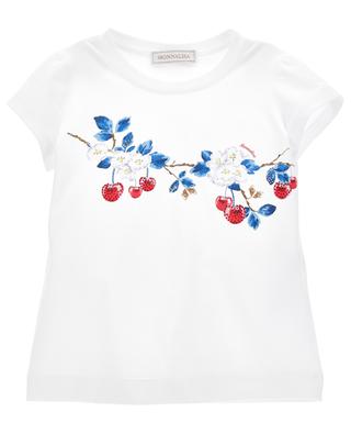 Cherry adorned girl's T-shirt MONNALISA