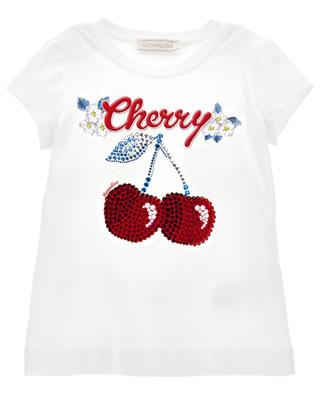 Cherry girl's printed T-shirt MONNALISA