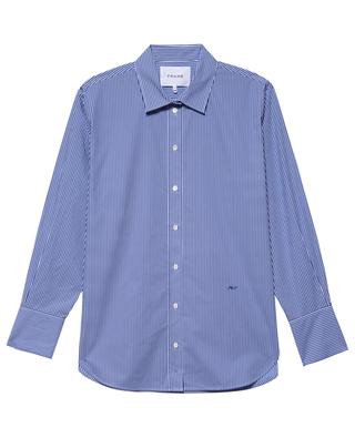 The Oversized striped organic cotton shirt FRAME