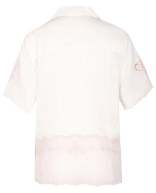 Laurie linen short-sleeved top ALEMAIS
