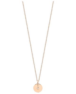 Mini Donut On Chain rose gold necklace GINETTE NY