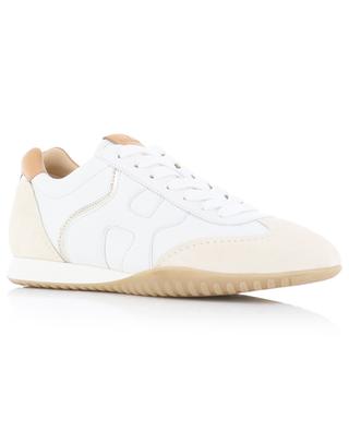 Olympia-Z low-top lace-up sneakers in nappa leather and suede HOGAN