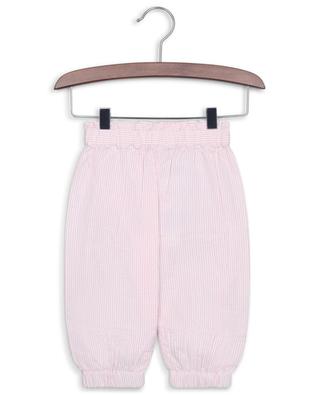 Pantalon à rayures bébé en coton Seersucker BONTON