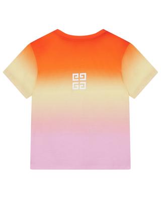 Logo printed colour gradient girl's T-shirt GIVENCHY