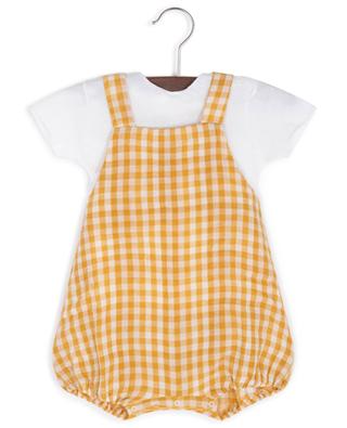 Cotton baby T-shirt and dungarees set TEDDY & MINOU