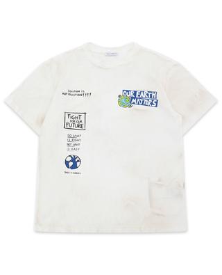 T-shirt garçon en jersey effet vieilli Our Earth Matters DOLCE & GABBANA