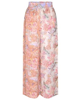 Cira floral linen wide-leg trousers ZIMMERMANN