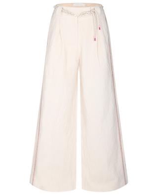 High Tide Slouch cotton and linen wide-leg trousers ZIMMERMANN
