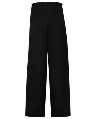 High-rise flared wide-leg wool trousers VERSACE