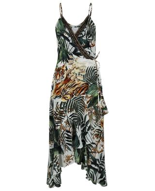Langes Kleid aus Seide Tiger Trap CAMILLA