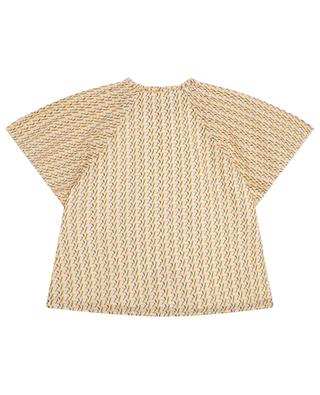 Monogrammed girl's lurex stripe blouse ZADIG & VOLTAIRE