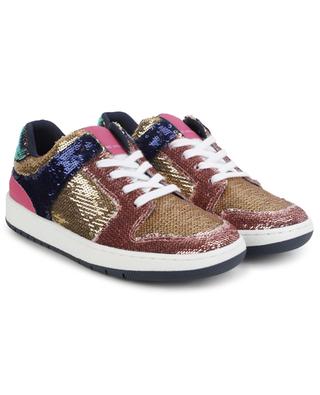 Girls' lace-up low-top metallic sneakers THE MARC JACOBS