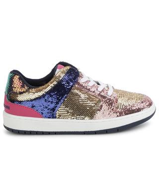 Girls' lace-up low-top metallic sneakers THE MARC JACOBS