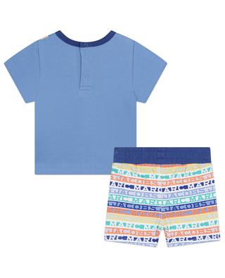 Trompe-l'oeil cotton baby shorts and T-shirt outfit THE MARC JACOBS