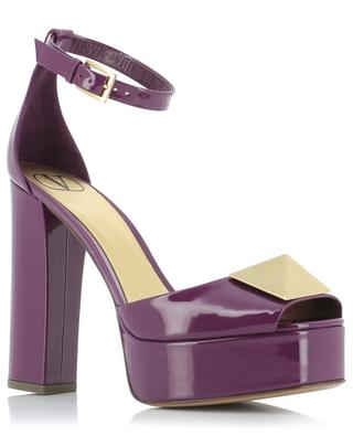 One Stud heeled patent leather platform sandals VALENTINO GARAVANI
