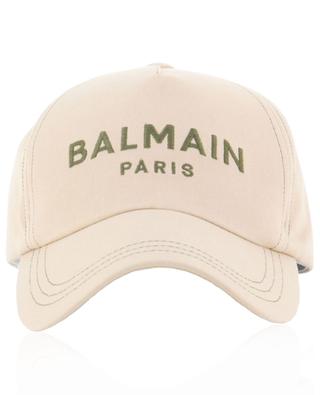 BALMAIN PARIS embroidered gabardine baseball cap BALMAIN