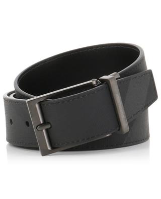 Louis textured leather check print belt BURBERRY
