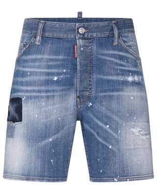 Medium Denim Patches Wash Marine jeans shorts DSQUARED2