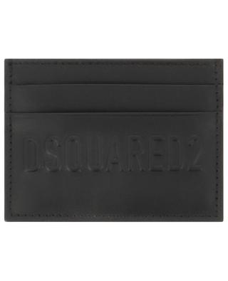 Bob logo adorned leather card case DSQUARED2