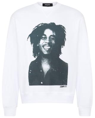 Sweat-shirt imprimé à col rond Bob Marley Cool Fit DSQUARED2