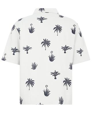 Palm Tree All Over jaquard short-sleeved polo shirt JIL SANDER