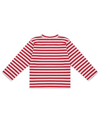 Red Heart boy's long-sleeved striped T-shirt COMME DES GARCONS PLAY