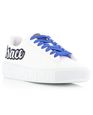 La Greca Varsity low-top lace-up smooth leather sneakers VERSACE
