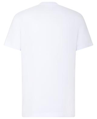 Embroidered flock print adorned short-sleeved T-shirt MONCLER
