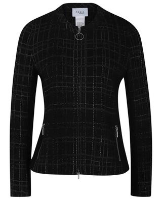 Veste en jersey effet tweed à carreaux AKRIS PUNTO