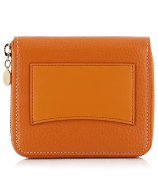 Stella Logo faux grained leather zip-around wallet STELLA MCCARTNEY