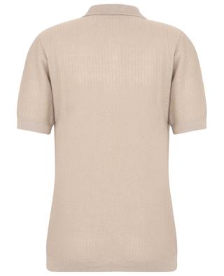 Linen and cotton short-sleeved polo shirt CIRCOLO 1901