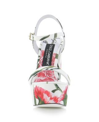Sandales à plateau en tissu imprimé fleurs Keira 105 DOLCE & GABBANA