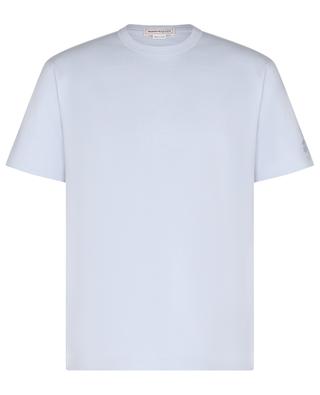Signature McQUEEN jersey T-shirt with embroidered sleeve ALEXANDER MC QUEEN