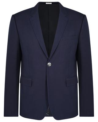 Organic cotton slim fit single-breasted tailored jacket ALEXANDER MC QUEEN