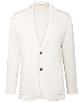 Linen blend blazer with silk and cotton MAURIZIO BALDASSARI