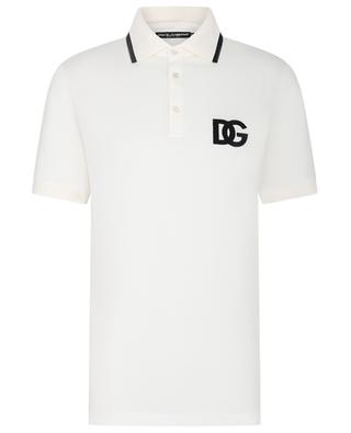 DG cotton piqué short-sleeved polo shirt DOLCE & GABBANA