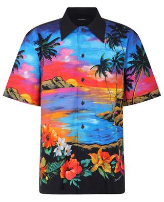 Hawaii short-sleeved poplin shirt DOLCE & GABBANA