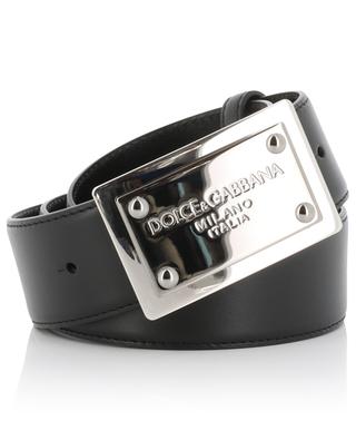 Logo plate smooth leather belt - 4 cm DOLCE & GABBANA