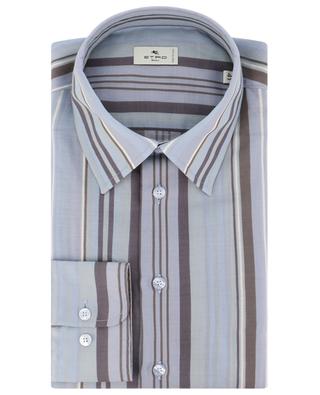 Striped long-sleeved linen and cotton shirt ETRO