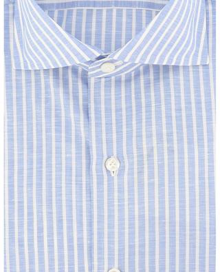 Edoardo striped cotton blend long-sleeved shirt FINAMORE