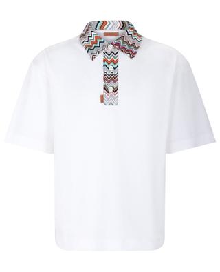 Herringbone collar jersey short-sleeved T-shirt MISSONI