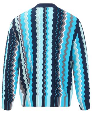 Herringbone knit cotton blend V-neck cardigan MISSONI
