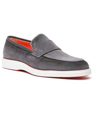 Loafers in faded looking suede SANTONI
