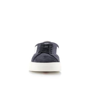 Double Buckle suede lace-up low-top sneakers SANTONI