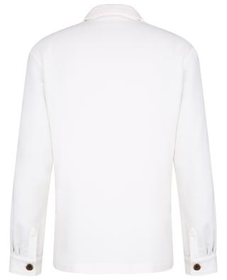 Shacket cotton and cashmere piqué shirt jacket MAURIZIO BALDASSARI