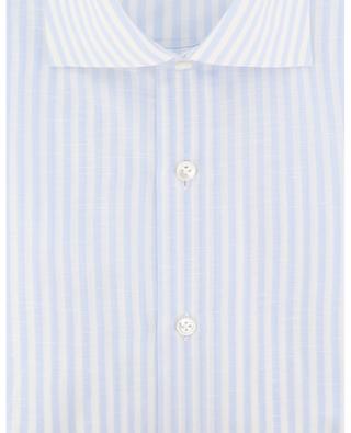 Etichetta Black cotton long-sleeved shirt BARBA