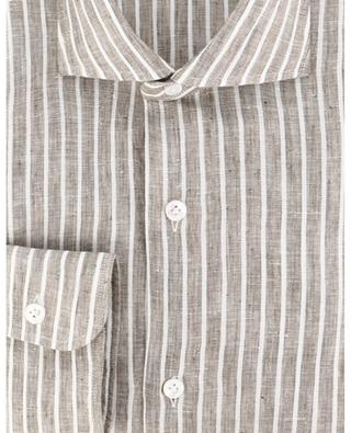 Culto striped linen long-sleeved shirt BARBA