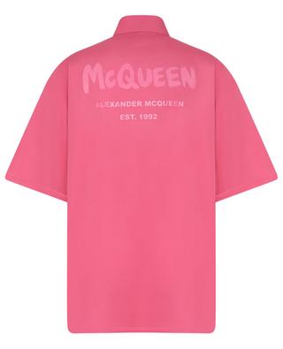 McQUEEN Graffiti short-sleeved poplin shirt ALEXANDER MC QUEEN